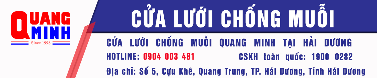 CỬA LƯỚI CHỐNG MUỖI HẢI DƯƠNG, CỬA LƯỚI QUANG MINH