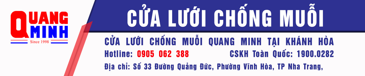 CỬA LƯỚI CHỐNG MUỖI KHÁNH HÒA, CỬA LƯỚI QUANG MINH