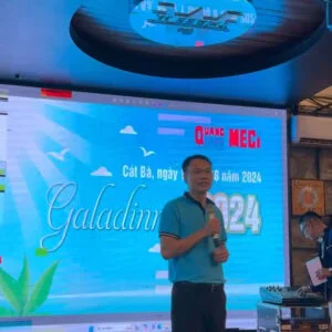 Chủ tịch Trịnh Ngọc Trung phát biểu tại Gala