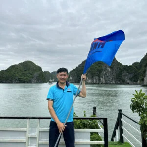 Khoảnh khắc checkin trên tàu