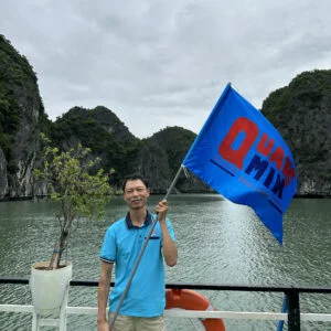 Khoảnh khắc checkin trên tàu