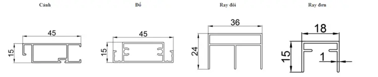 Biên dạng nhôm được Quang Minh đăng ký Bảo hộ kiểu dáng công nghiệp