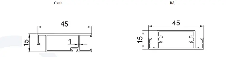 Biên dạng nhôm được Quang Minh thiết kế độc quyền