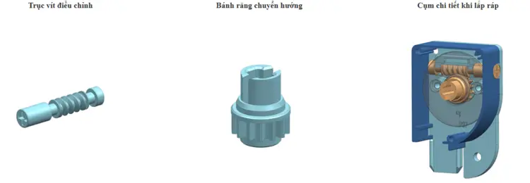 Chi tiết điều chỉnh lực lò xo chủ động giúp điều chỉnh lực căng lò xo