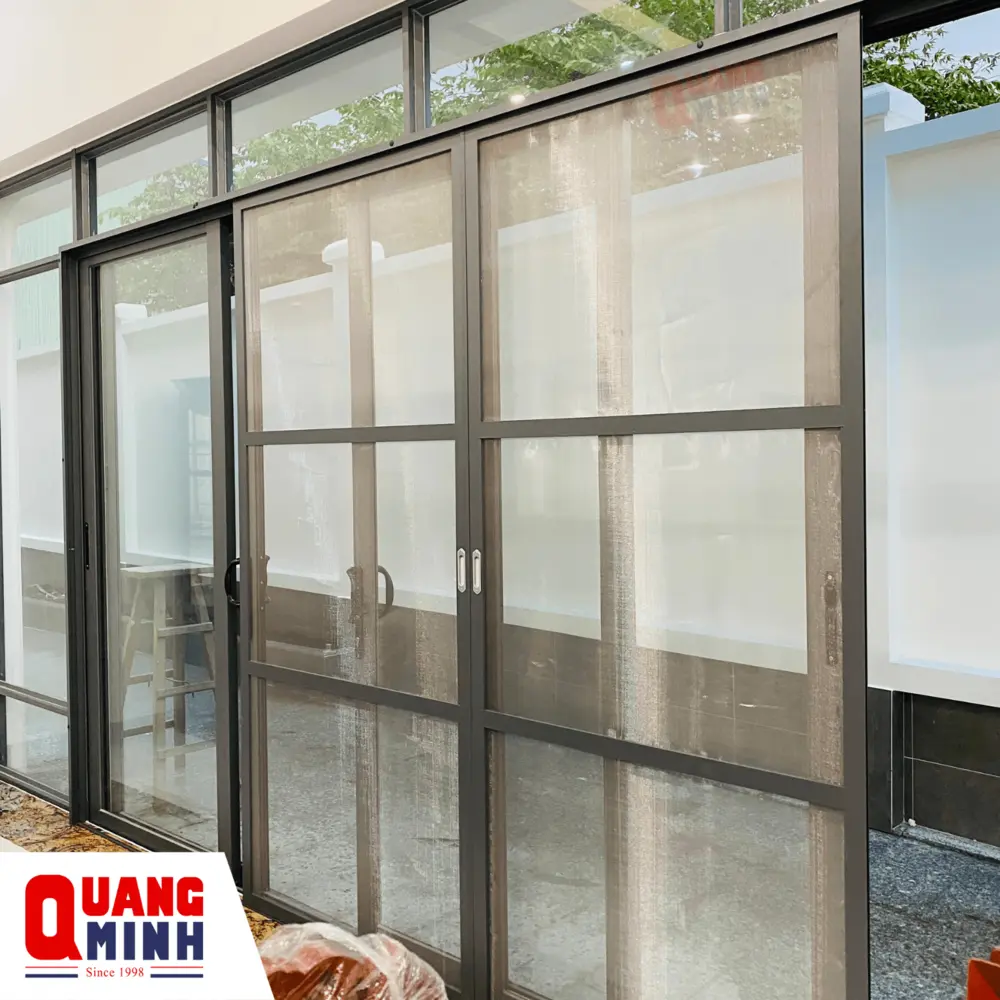 Cửa lưới chống muỗi dạng lùa thi công bởi Quang Minh