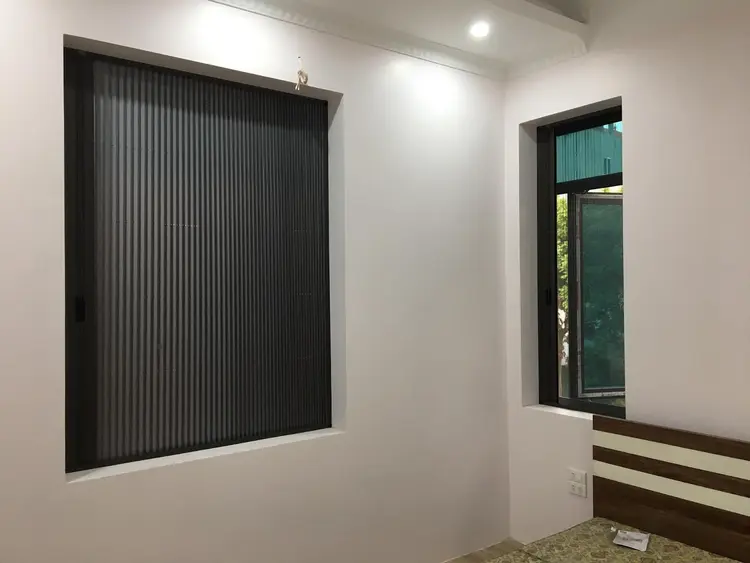 Cửa lưới chống muỗi kết hợp rèm có thiết kế hiện đại