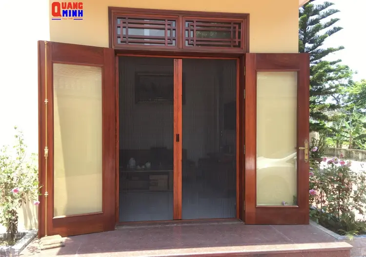 Cửa lưới dạng xếp chống muỗi - Basic Quang Minh