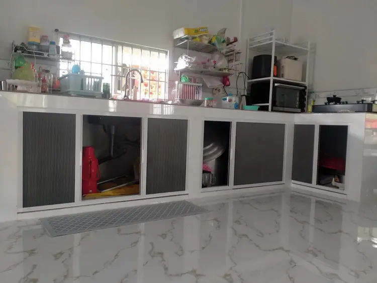 Rèm tổ ong lắp đặt cho vị trí tủ bếp