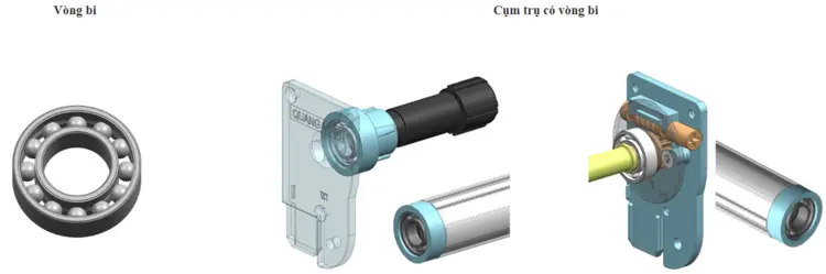 Tuỳ chọn lắp vòng bi cho hai đầu trục