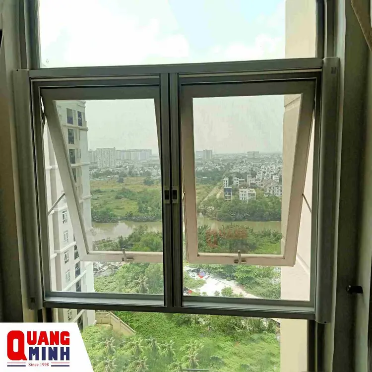 Cửa lưới chống muỗi tự cuốn ngang cho vị trí cửa sổ