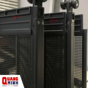 Hệ thống bánh xe treo của cửa xếp lá nhôm