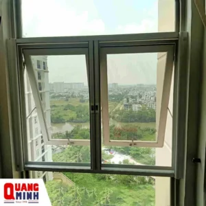 Mẫu cửa lưới chống muỗi tự cuốn ngang