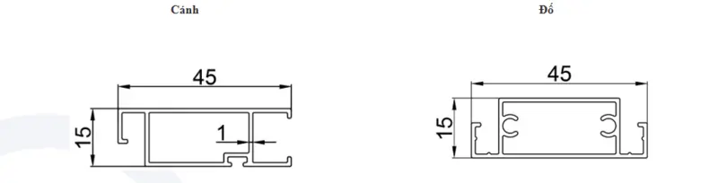 Biên dạng nhôm được Quang Minh thiết kế