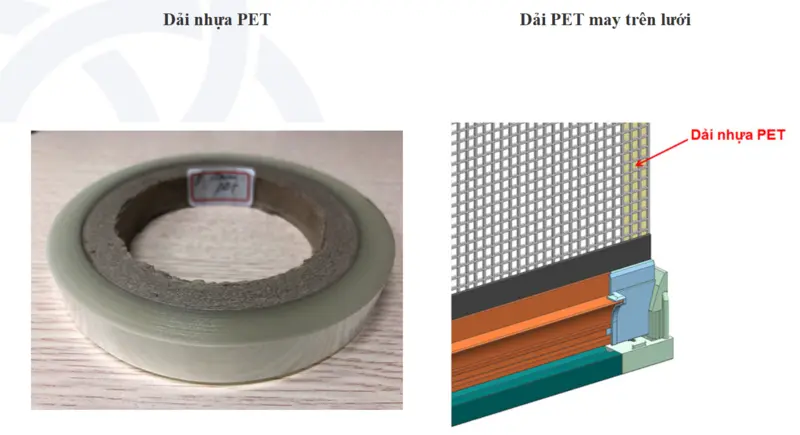 Dải nhựa PET tăng khả năng chống bung lưới