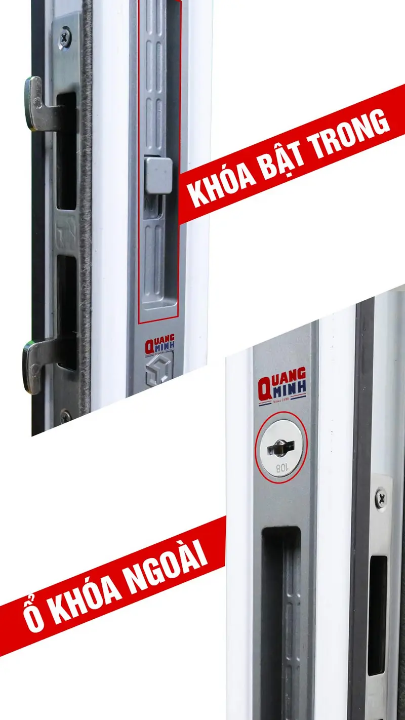 Hệ thống khóa bật trong và ổ khóa