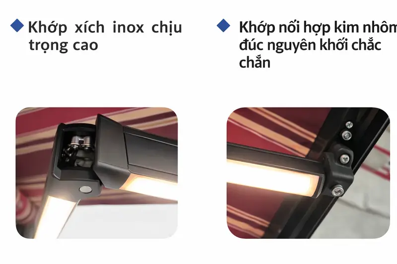 Khớp xích Inox và khớp nối đúc nguyên khối