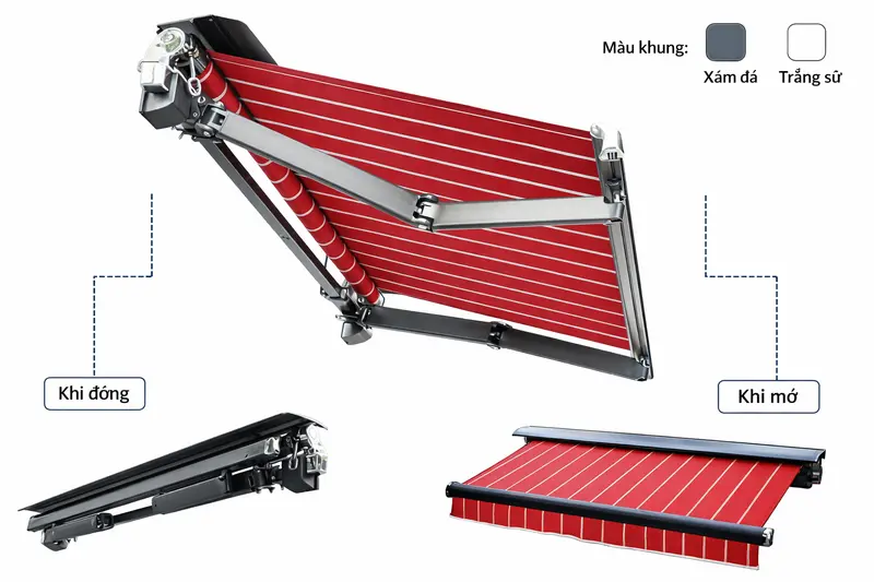 Mái hiên Tiêu chuẩn TC25.K