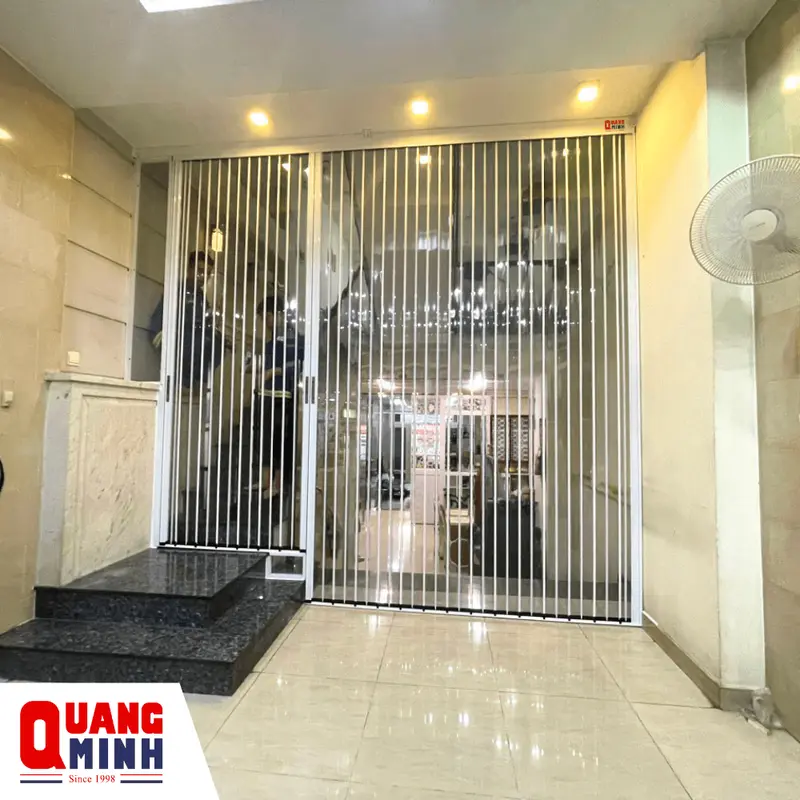 Sản phẩm cửa xếp lá nhựa Quang Minh