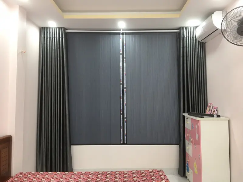 Thi công thực tế rèm cửa sổ Quang Minh